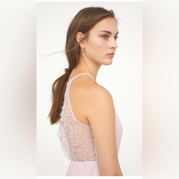 H&M soft pink short cocktail formal dress
with open back lace details US 4/XS - Picture 2 of 13